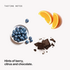 Tasting notes: berry, citrus and chocolate