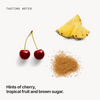 Tasting notes: cherry, tropical fruit and brown sugar