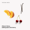 Tasting notes: citrus, baking spice and cherry