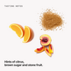 Tasting notes: citrus, brown sugar and stone fruit