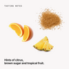 Tasting notes: citrus, brown sugar and tropical fruit