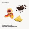 Tasting notes: stone fruit, chocolate and tropical fruit