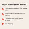  Personalized Coffee Subscription 