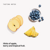  Tasting notes: apple, berry and tropical fruit 