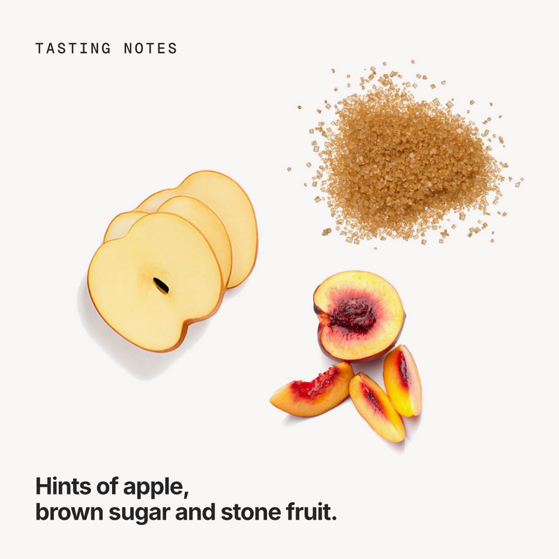 Tasting notes: apple, brown sugar and stone fruit