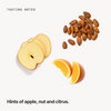  Tasting notes: apple, nut and citrus 