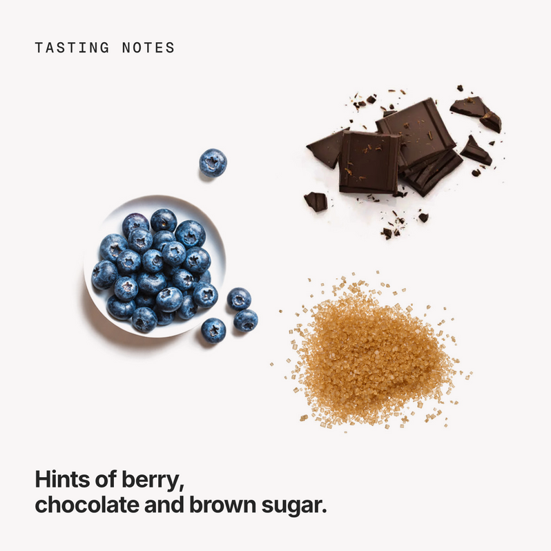 Tasting notes: berry, chocolate and brown sugar