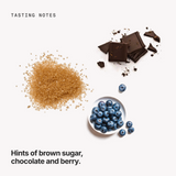 Tasting notes: brown sugar, chocolate and berry