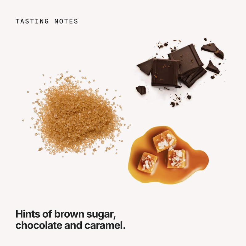 Tasting notes: brown sugar, chocolate and caramel