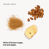 Tasting notes: brown sugar, nut and apple