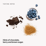 Tasting notes: chocolate, berry and brown sugar