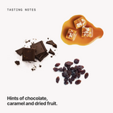 Tasting notes: chocolate, caramel and dried fruit