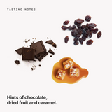 Tasting notes: chocolate, dried fruit and caramel