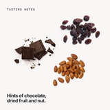 Tasting notes: chocolate, dried fruit and nut
