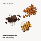 Tasting notes: chocolate, nut and roasty