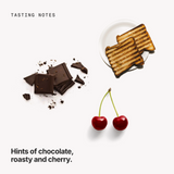 Tasting notes: chocolate, roasty and cherry