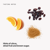 Tasting notes: citrus, dried fruit and brown sugar