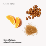 Tasting notes: citrus, nut and brown sugar