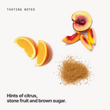 Tasting notes: citrus, stone fruit and brown sugar