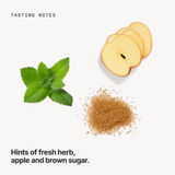 Tasting notes: fresh herb, apple and brown sugar