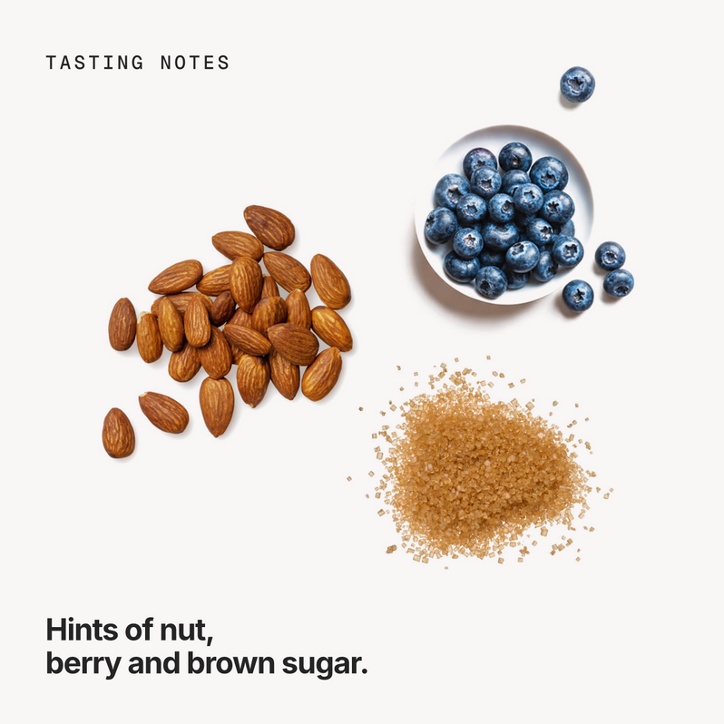 Tasting notes: nut, berry and brown sugar