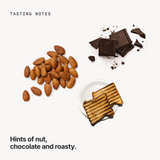 Tasting notes: nut, chocolate and roasty