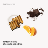 Tasting notes: roasty, chocolate and citrus