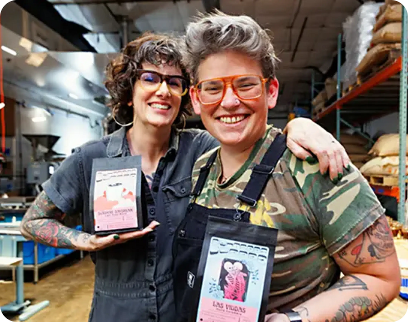 Sightseer is a queer-owned business committed to sustainability and gender equity, with beans produced, sourced, and roasted by women.